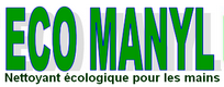 Logo ECO MANYL, nettoyant cologique pour les mains