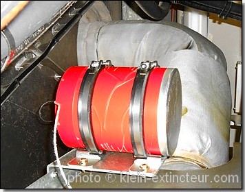 Générateur Dynameco 2000-E02 dans le compartiment moteur d'une grue portuaire de manutention LIEBHERR LHM 280