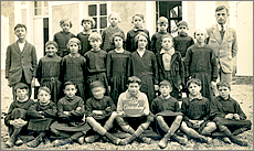 Courchamp 1934 cole communale, Seine & Marne 77, Photo de Classe