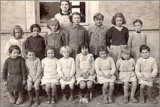 Courchamp 1947 cole communale, Seine & Marne 77, Photo de Classe