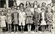Courchamp 1955/1956 cole communale, Seine & Marne 77, Photo de Classe
